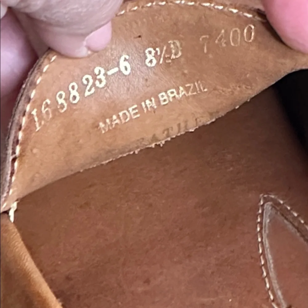 Georgia Brutini Brown Leather Loafers‎ size 8.5